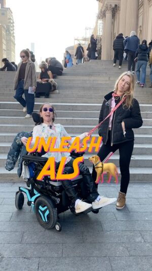 Tina Friml Instagram - Unleash ALS with your other fave palsy babe, @tinafriml 🫶🏻 give to support ALS research at iamals.org/give #UnleashALS #alsawareness #als