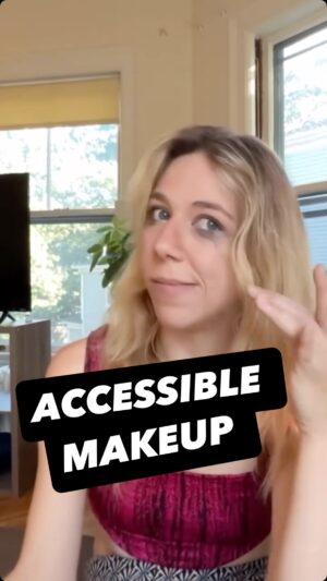 Tina Friml Instagram - Also, Happy World Cerebral Palsy Day! 👁️🗨️👁️🗨️
#Accessibility #makeup #mascara #disabled #cerebralpalsy #accessiblemakeup