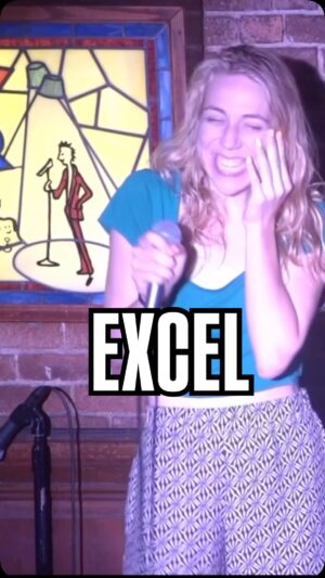 Tina Friml Instagram - You know what- Hell yeah to this moment.
#standup #tinafriml #jokes #standupcomedy #reels #nerd #excel