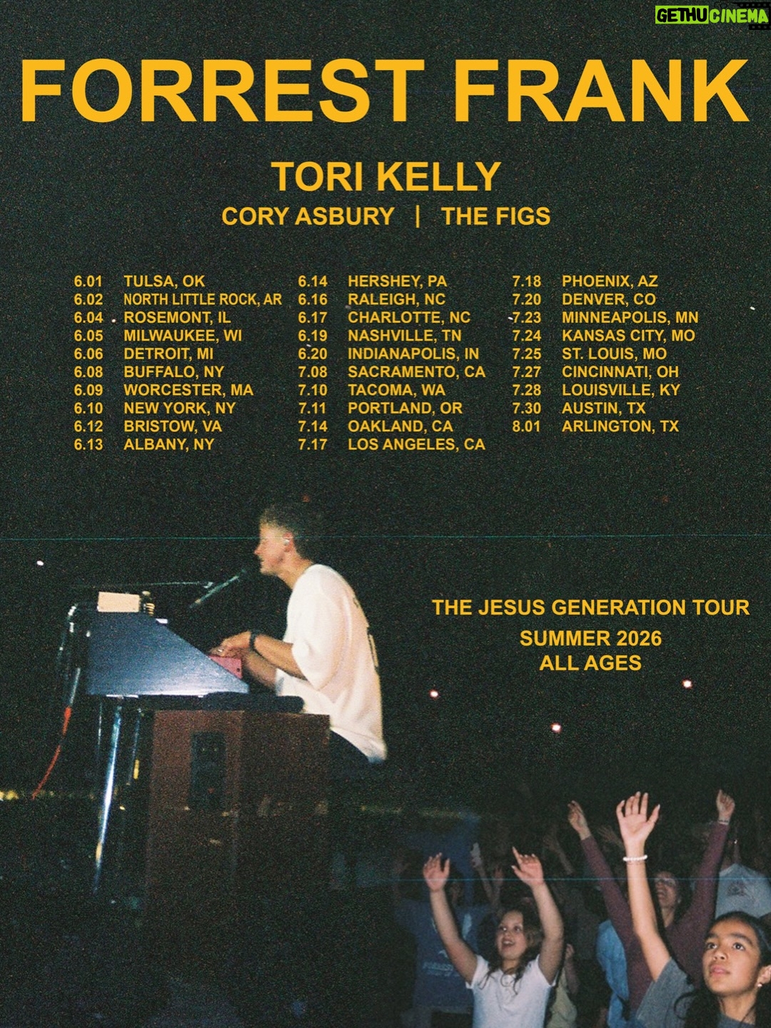 Tori Kelly - 262.3K Likes - i’m going on tour!!! 
so excited to be a part of this ♡
tickets on sale 12/12