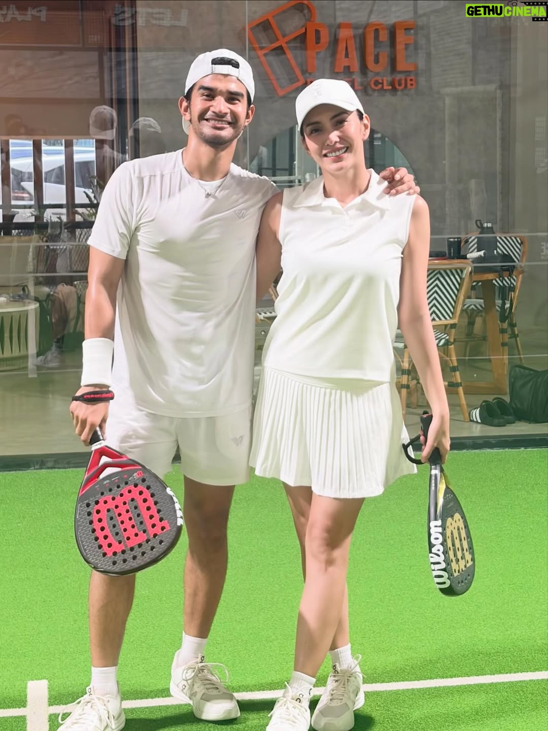 Tyas Mirasih - 709 Likes - Power couple powered by @wilsonindonesia_
Styled by @whittaker.id & @ocha.wear @ochathletics 
Court @pacepadelclub