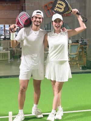 Tyas Mirasih Instagram - Power couple powered by @wilsonindonesia_
Styled by @whittaker.id & @ocha.wear @ochathletics
Court @pacepadelclub