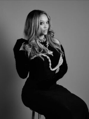 Tyra Banks Instagram - TyTy, in black and white. 
9 times. 

Stylist: @wilfordlenov 

@franca_fund