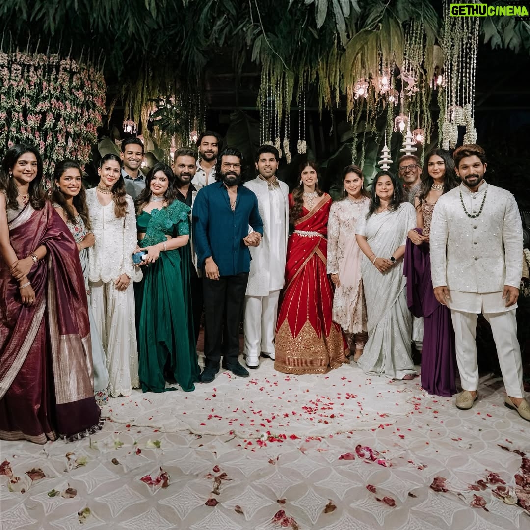 Upasana Kamineni - 753.3K Likes - Finally got a picture after so long with the great Mr C 😆Thank you & Congratulations @allusirish & @naynikareddy3600 ! ❤️
What a beautiful ceremony — wishing both of you the very best 🤍✨
Nirmala aunty special ❤️ to u 🥰