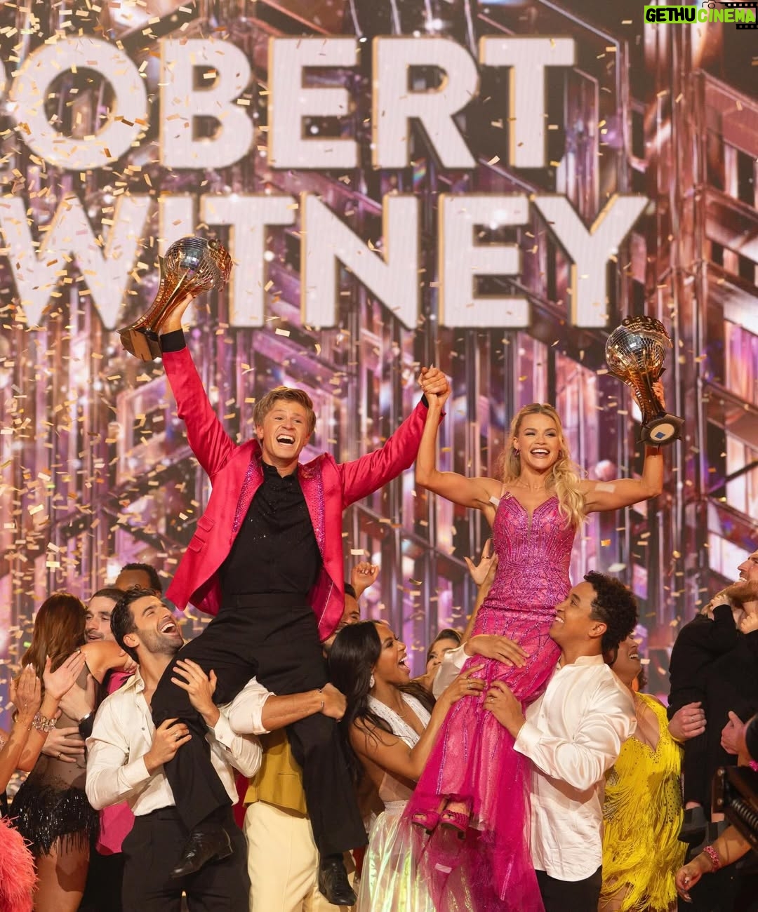 Witney Carson - 1.1 Million Likes - Your Season 34 Dancing with the Stars champs 😭🥹 Sharing this title with all my boys (this means you too @robertirwinphotography ) is the ultimate gift. When God’s plan looks different from the one you had in mind, trust Him- it’s always better than you imagined. 🤍

#dwts #dwtsfinale #finale #robertirwin #witneycarson