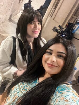 Zainab Ghazi Instagram - انتهيت من تصوير مسلسل غناوي شوق قصة ياعوض وقصة الا ياعبرتن 
ممتنه لجميع اللحضات الحلوة والقلوب النظيفة اللي اجتمعت معاها
ومحظوظة بالشغل للمره الثالثه مع الاستاذ احمد المقلة
والقادم اجمل بإذن الله♥️